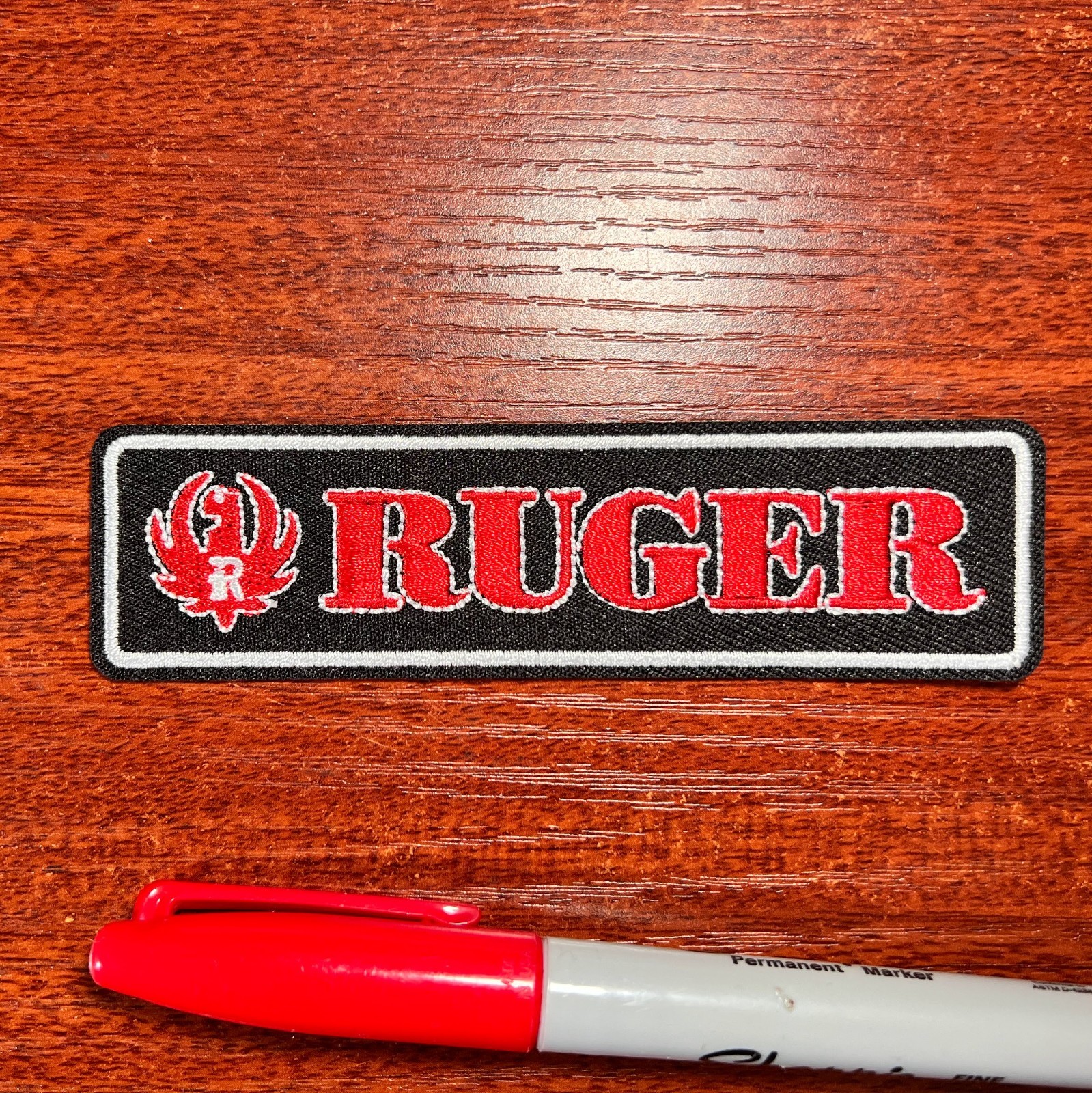 Ruger Patch American Firearms Weapons Guns Embroidered Iron On 1.25x4.5"