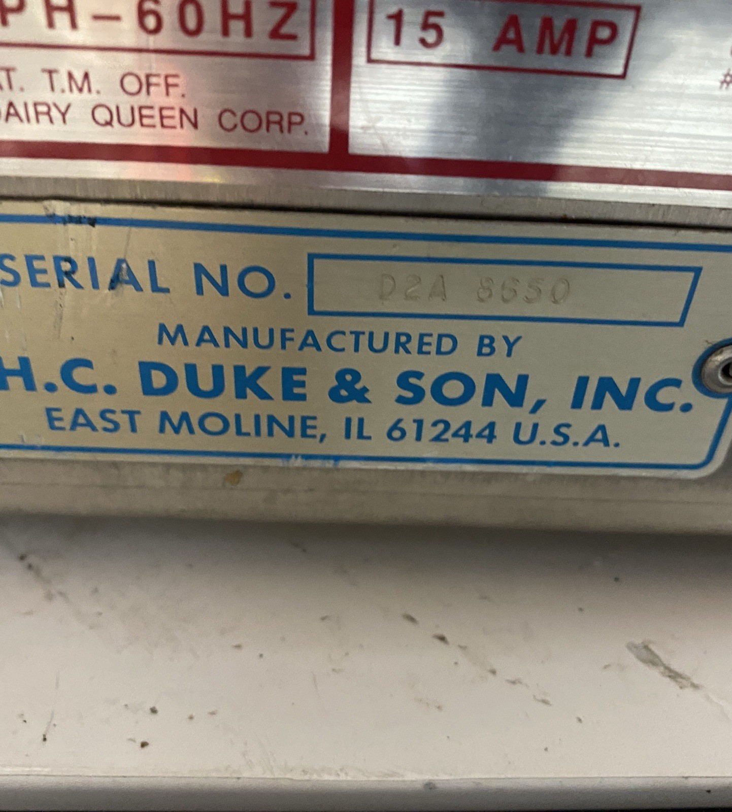 Electrofreeze Flurry, Blizzard, Shake Mixer, 115v, Variable Speed, Dairy Queen