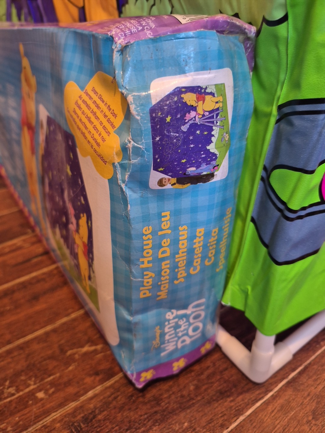 Vintage Disney Winnie The Pooh Playhouse Tent Glow In The Dark - Rare -