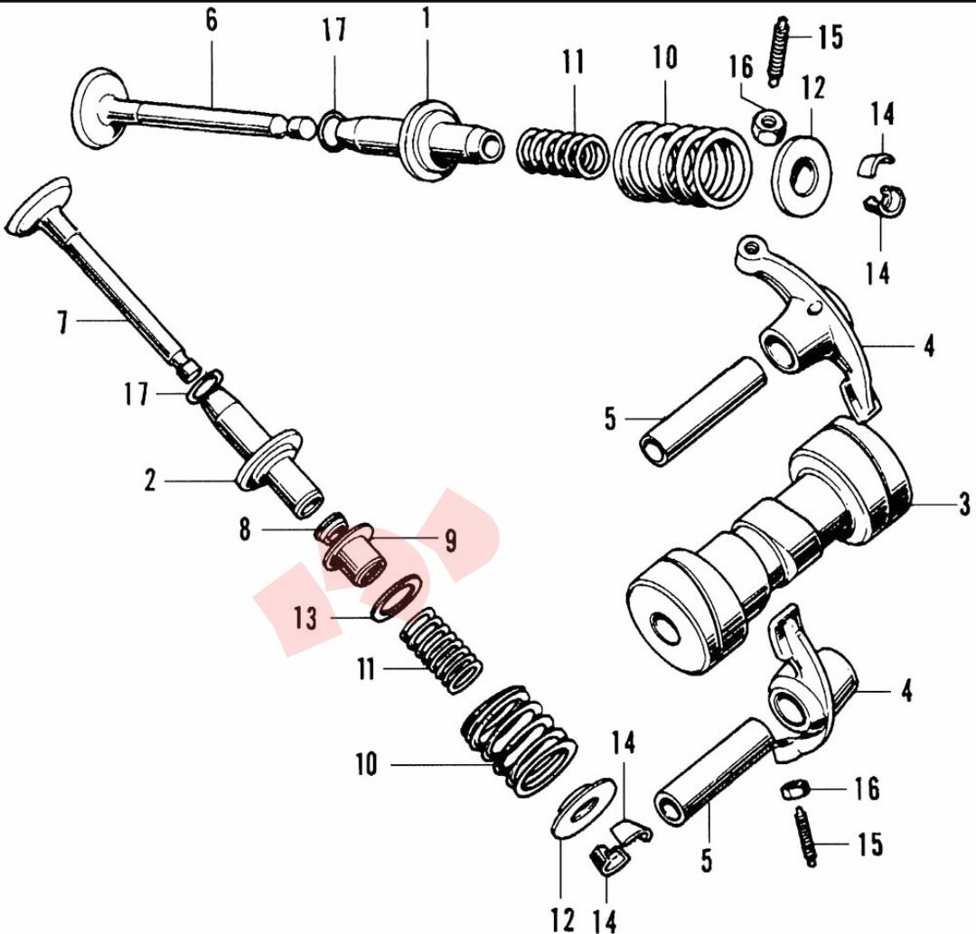 Valvetrain - Cap Kit For Valve Stem Seal - Honda Z50 CT70 SL70 XL70 ATC70 TRX70