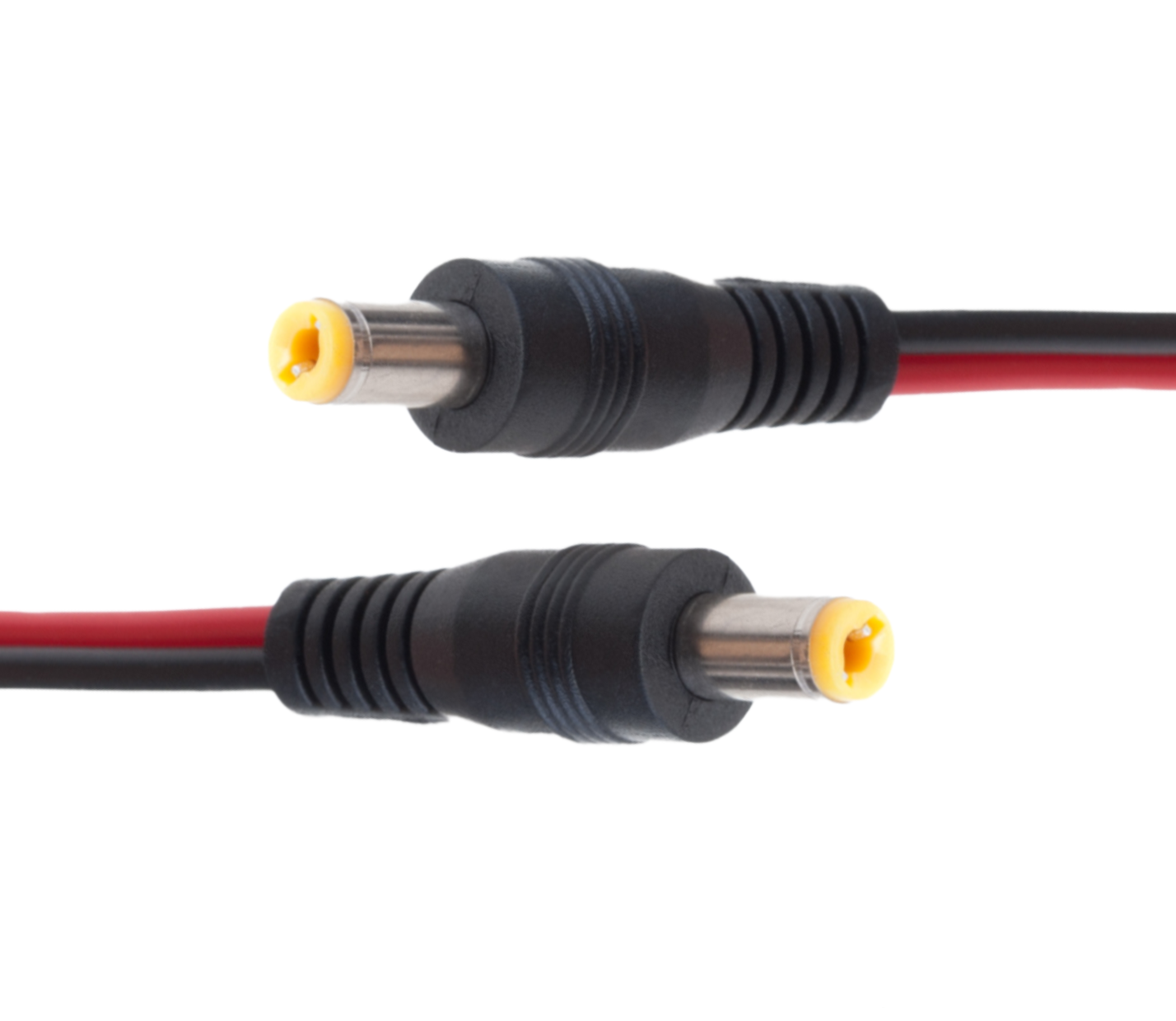 DC Power Pigtail Cable Plug 18AWG 2.1mm x 5.5mm 12V 5A Male & Female Pack Lot