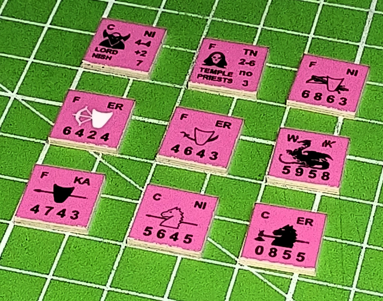 *NEW* DemonLord, Fantasy, Complete game 156 counters +Rules +Quick ref +A2 map.