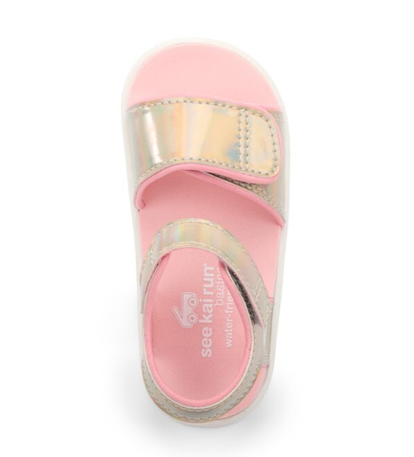 See Kai Run Basics Toddler Logan T-Strap Sandals Gold - SIZE 7