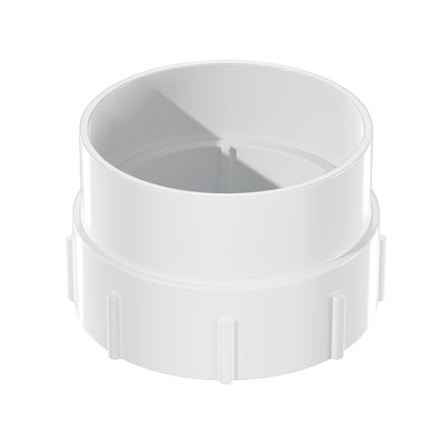 6''Sewer Cleanout Adapter with Plug Pipe Fitting, PVC DWV Flush Sewer Cleanout