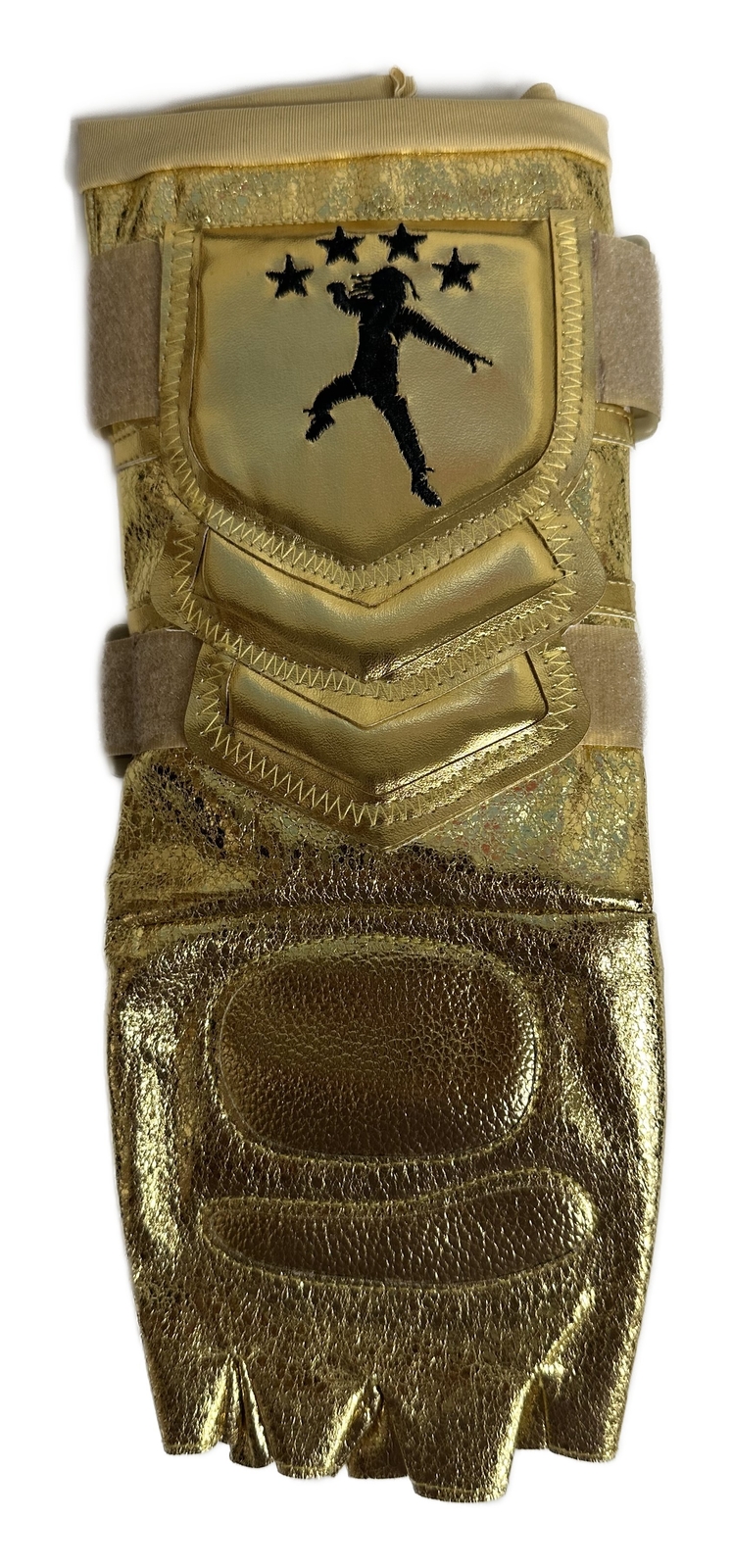 Premium Gold Roman Reigns Glove and Gauntlet Set