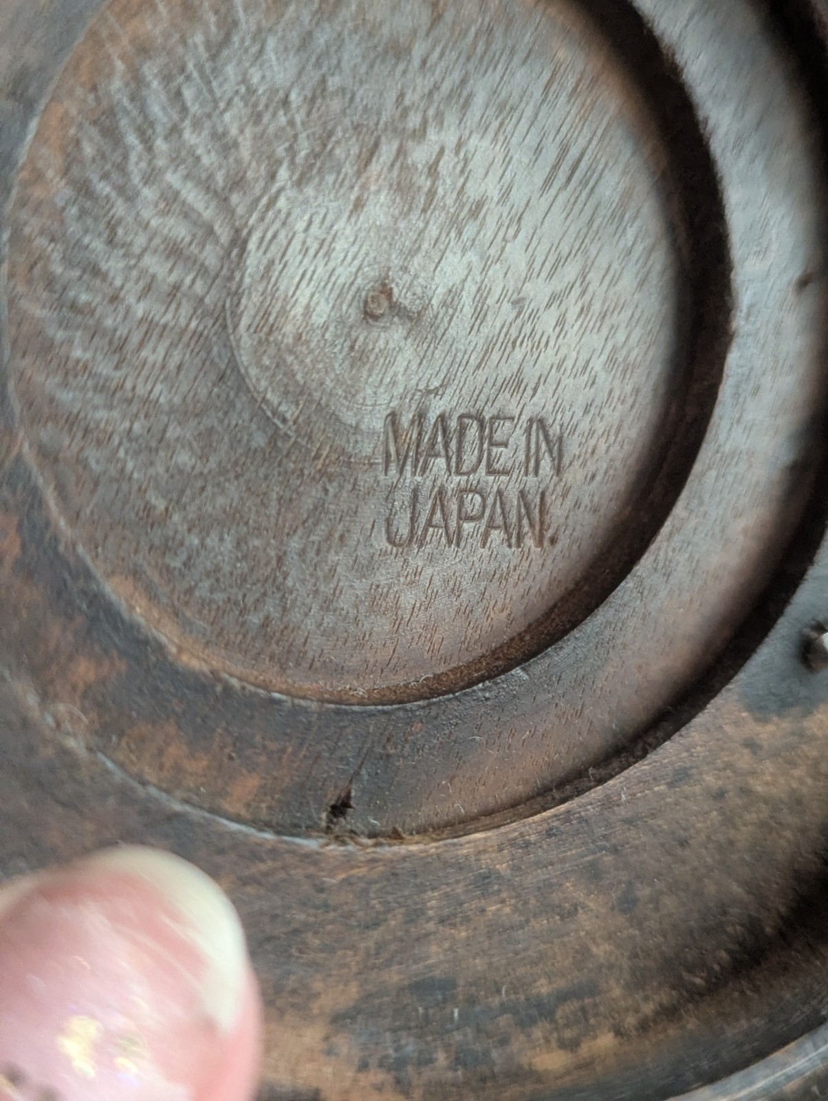 Vintage Japanese Carved Wood Display Stand Kadai for Vase or Bonsai