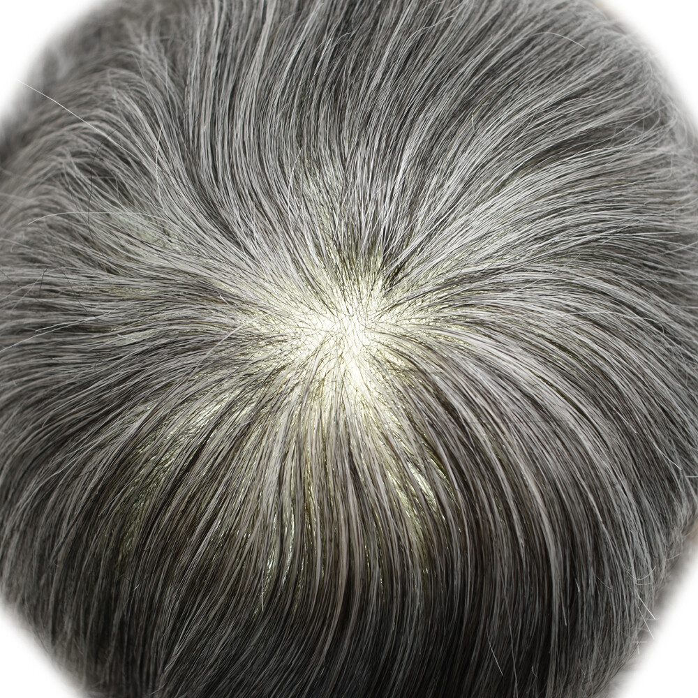 Invisible Ultra Thin Skin Mens Toupee Hair Replacement Poly Hairpiece PU Systems