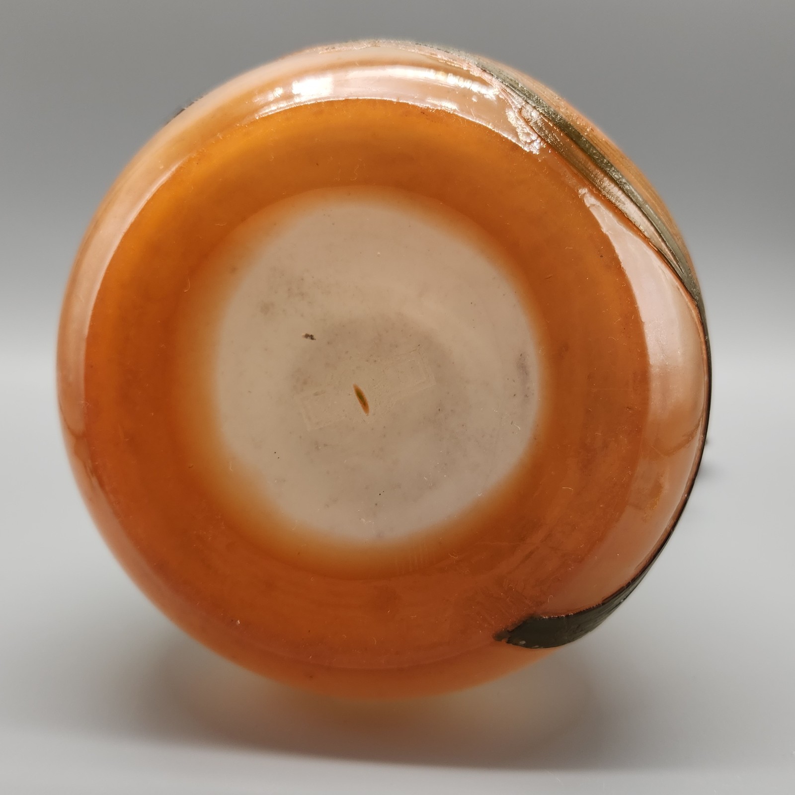 Antique Claret Jug Daum Nancy Victor Saglier Thistle Cameo Glass Art Nouveau 11"