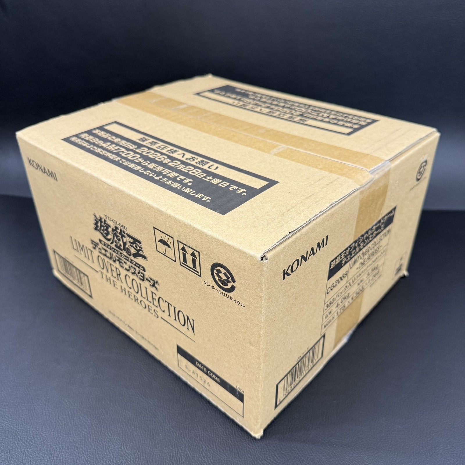 Yu-Gi-Oh! Limit Over Collection THE HEROES 1 Case 24 Box New Sealed Japanese