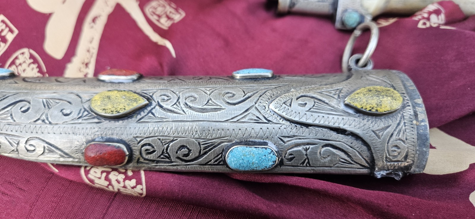 Moroccan Jambiya Dagger - Antique with Bone Hilt