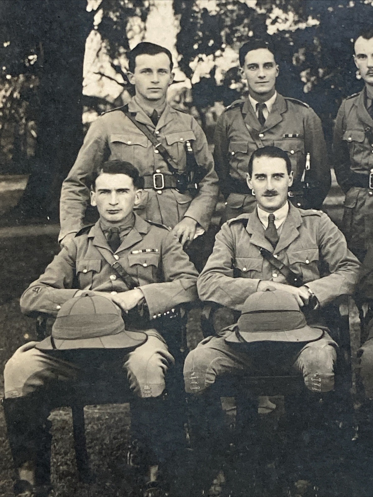 WWI Large Cabinet Card Photo British Indian Army ? Officer Group 30x25cm