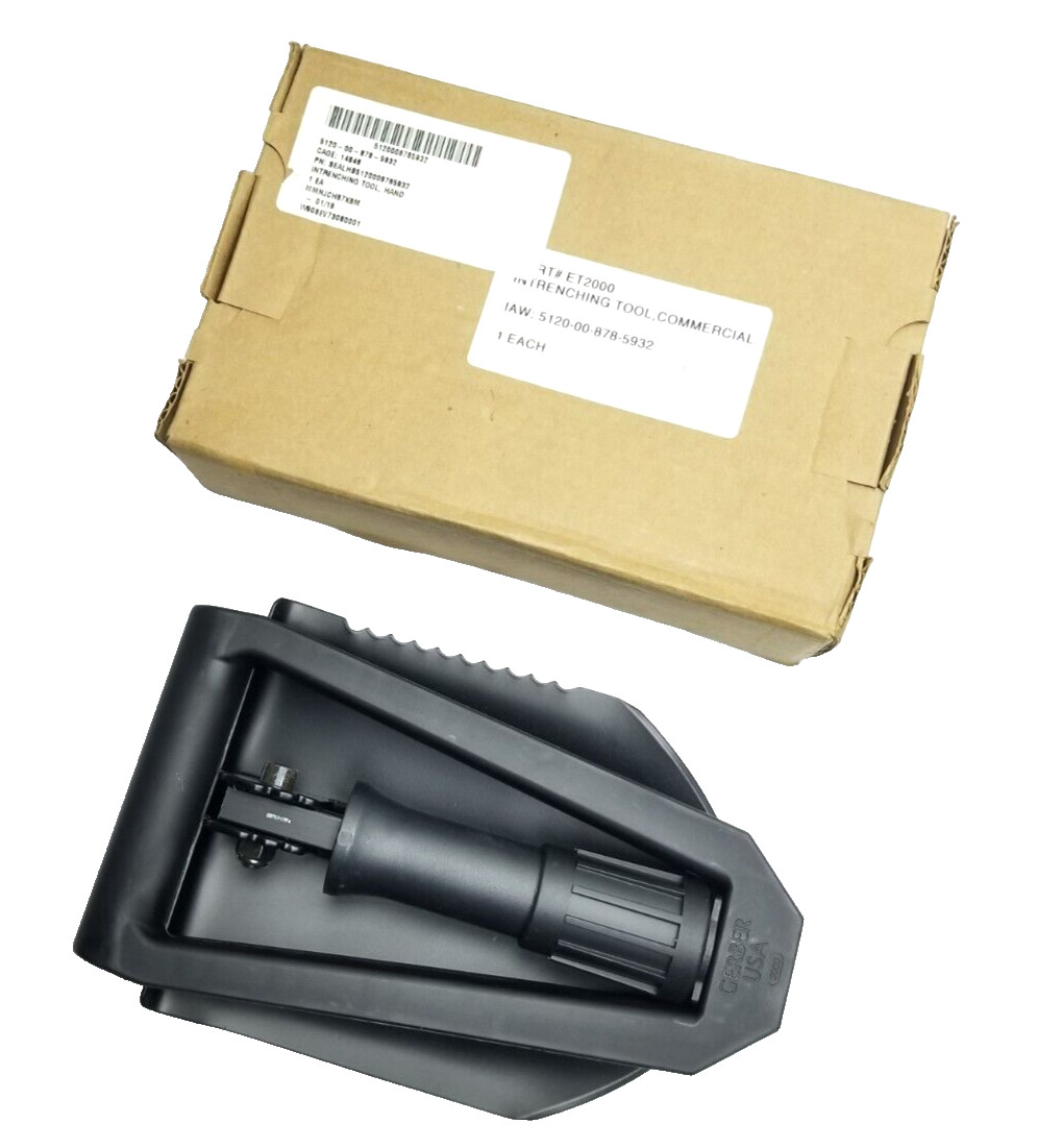 USGI Military USMC GERBER 2000 Entrenching E TOOL Trifold Folding Shovel NIB