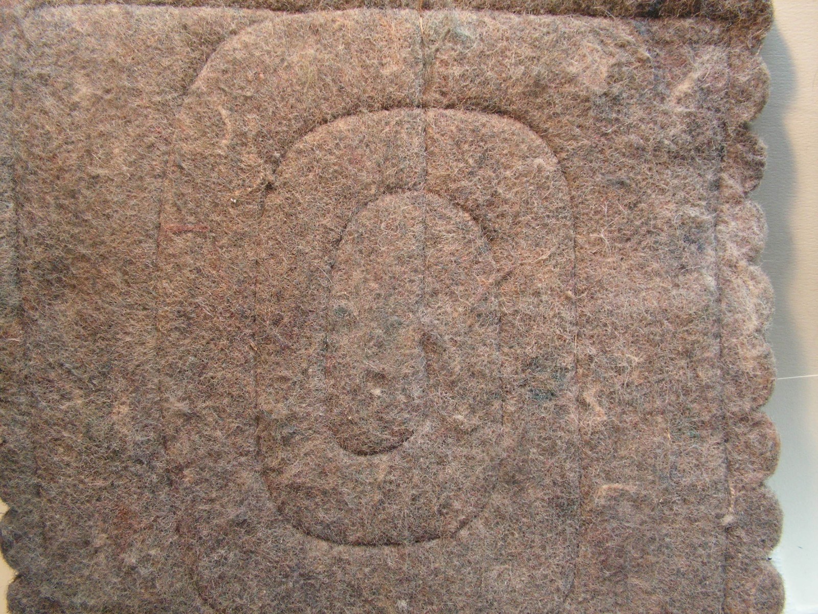 Vintage Saddle Pad Blanket Small Pony Southwestern 16 1/2" x 16" X 7/8" Leather
