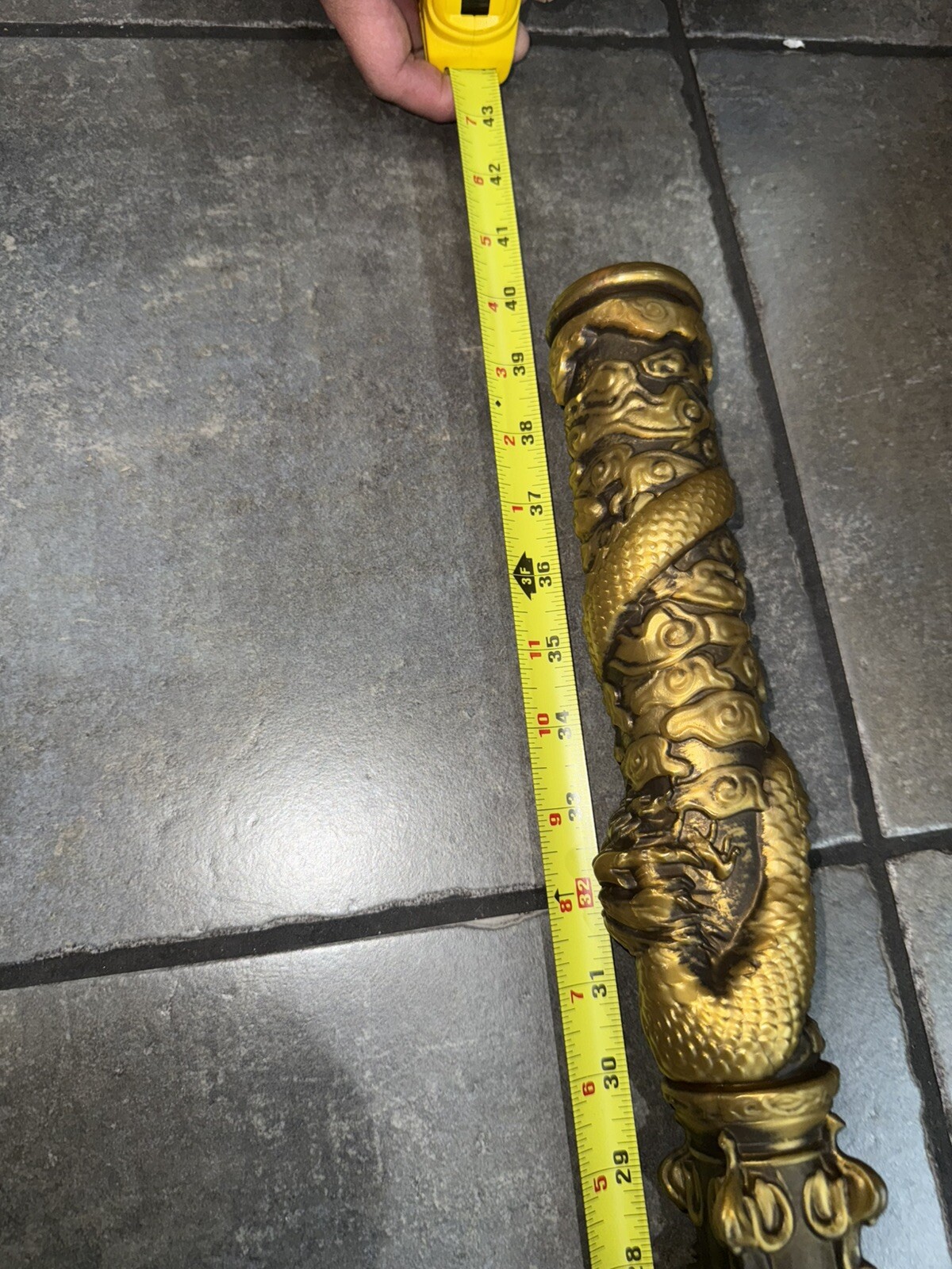 Monkey King Staff 53” Kungfu Gold Metal Wushu Sticks 1:1