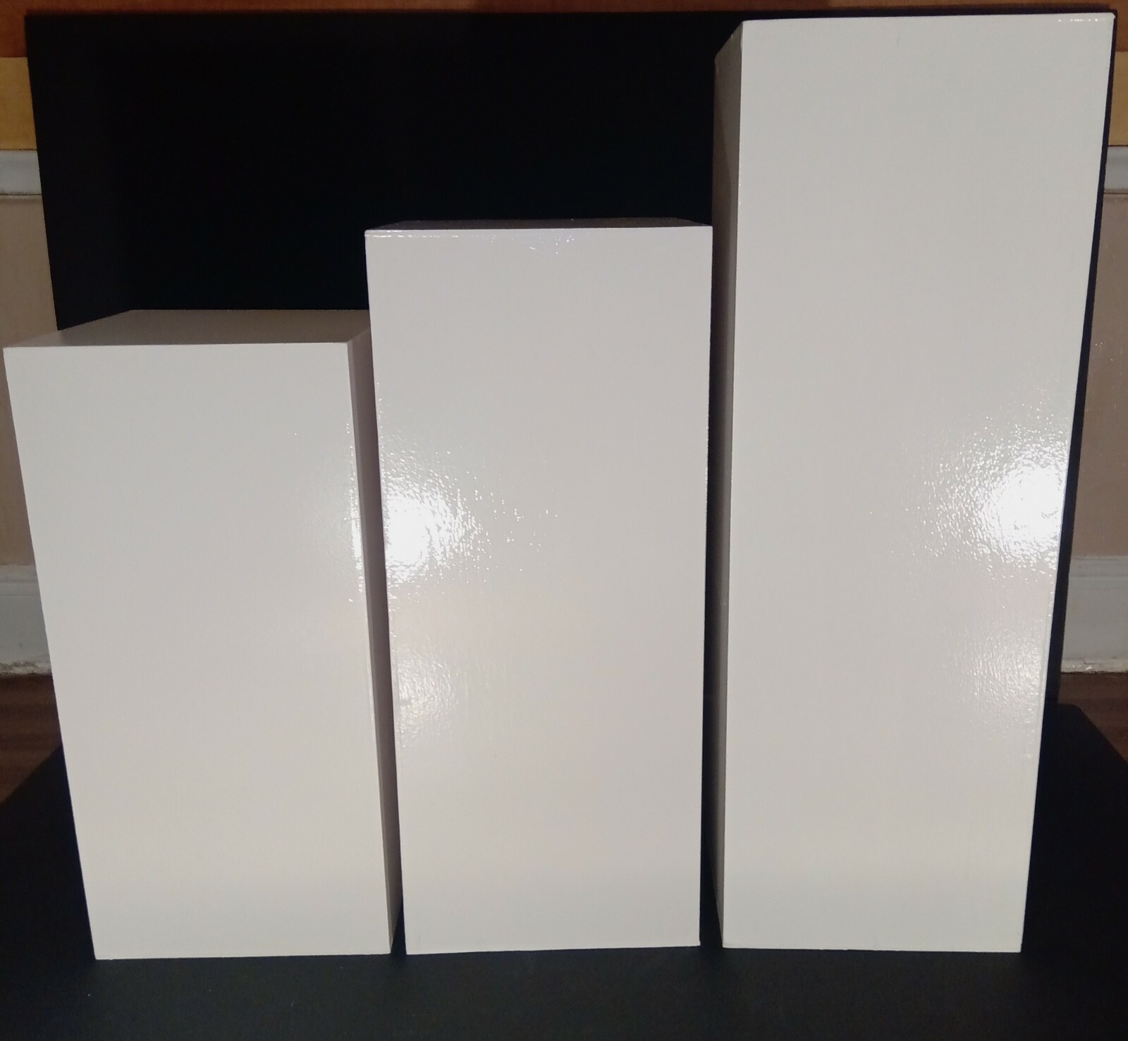 36" Tall White Display Pedestal Stand Riser Column Pillar - Weddings Parties