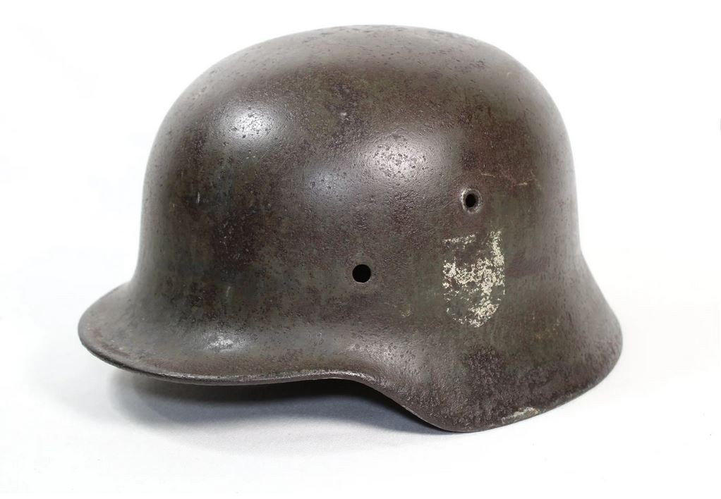 Original WW2 German Heer Single Decal Helmet Shell Size 64