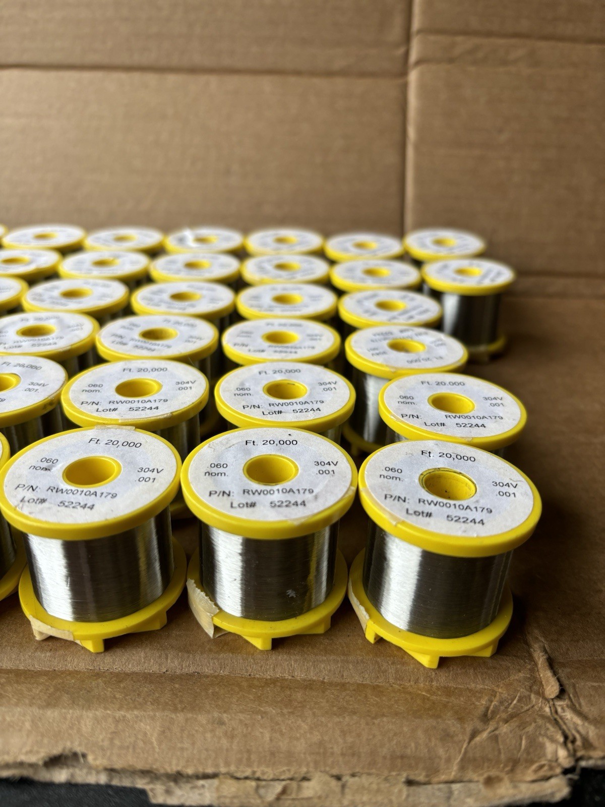 Ultra-Fine Stainless Steel Wire – RW0010A179 20,000 FT 304v -060 NOM -001 1 UNIT