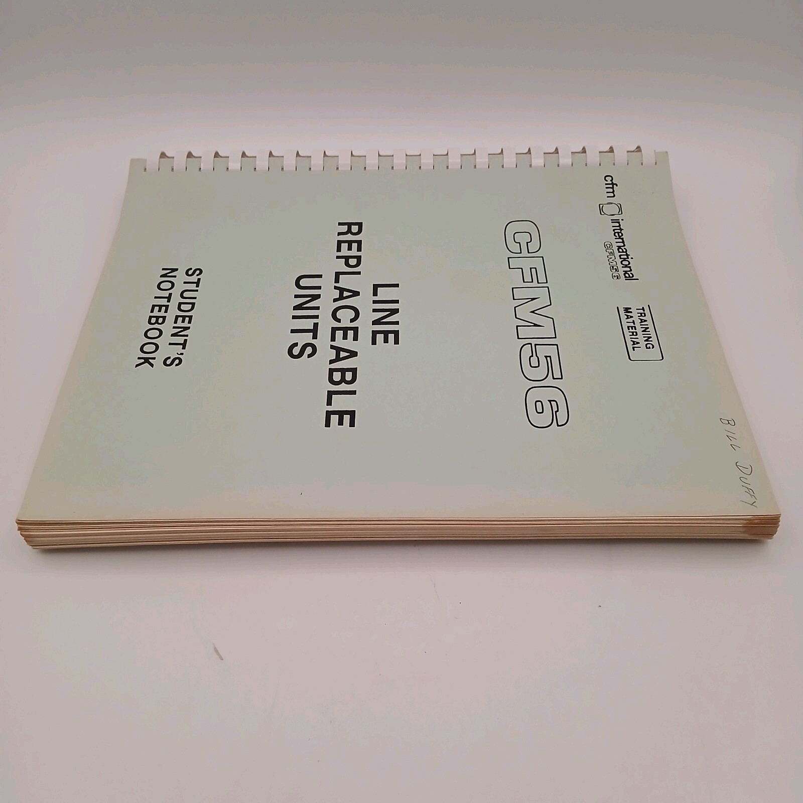 Vintage CFM International CFM56 Line Replaceable Units Students Notebook Manual