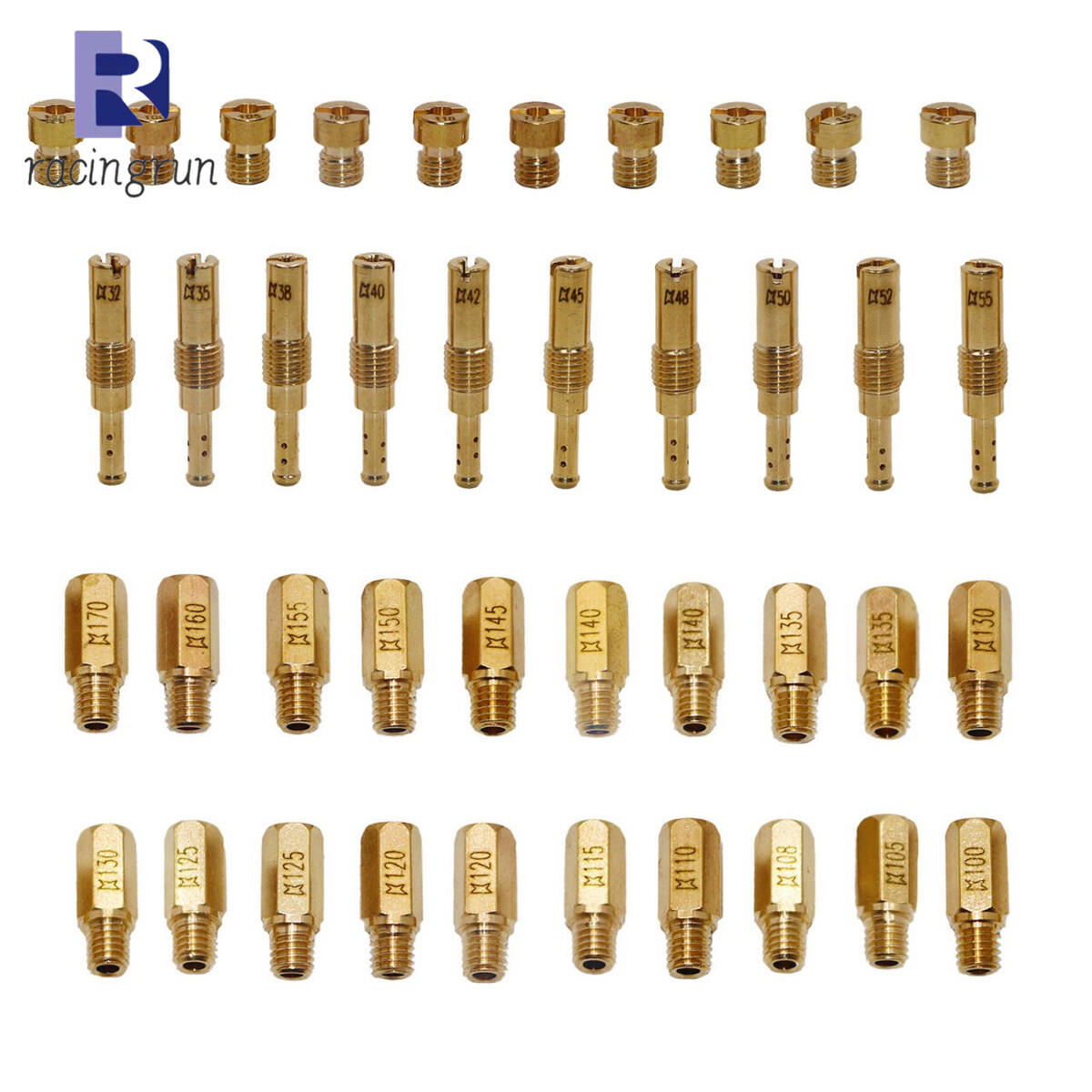 40x Carburetor Main Jet Pilot/Slow Jet Needle Kit For Keihin FCR PWK OKO CVK PWM