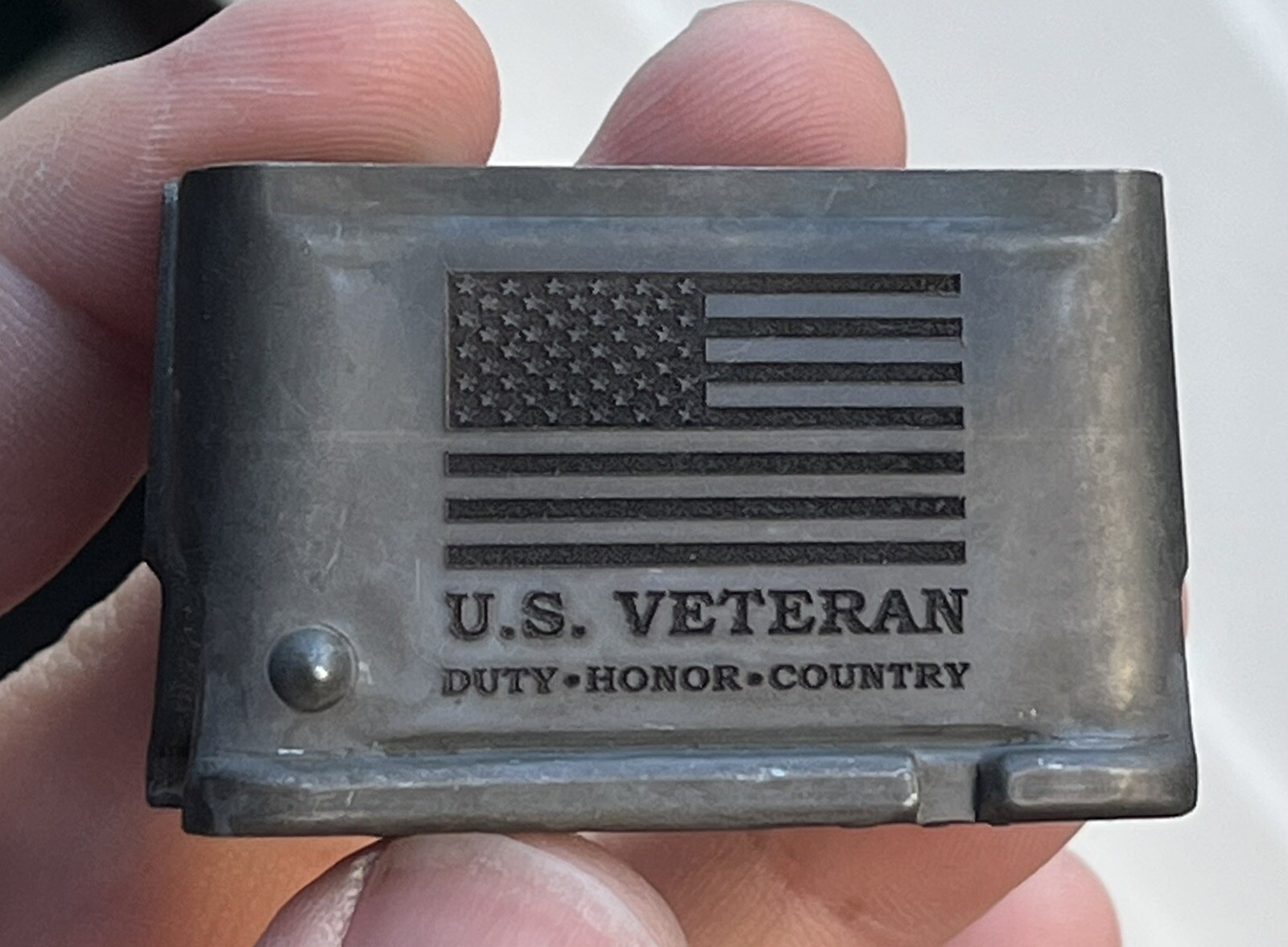 Custom Engraved M1 Garand En Bloc Clip, Have Your Rifles Markings Put On A Clip!