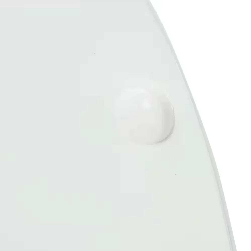 NEW Round Closed Front Enameled Wood Toilet Seat in White Durable & Wood Finish