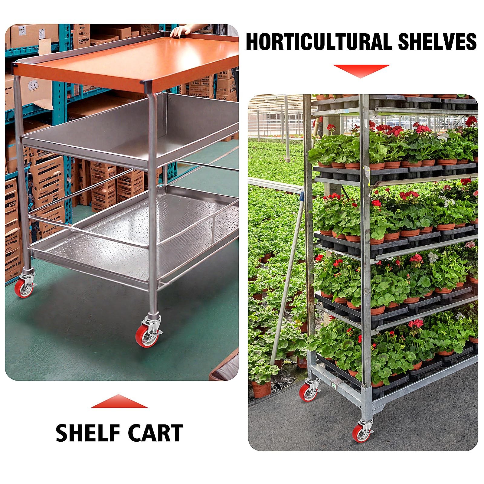 3 Inch Caster Wheels Threaded Stem Casters Set of 4 Heavy Duty Swivel Wheel