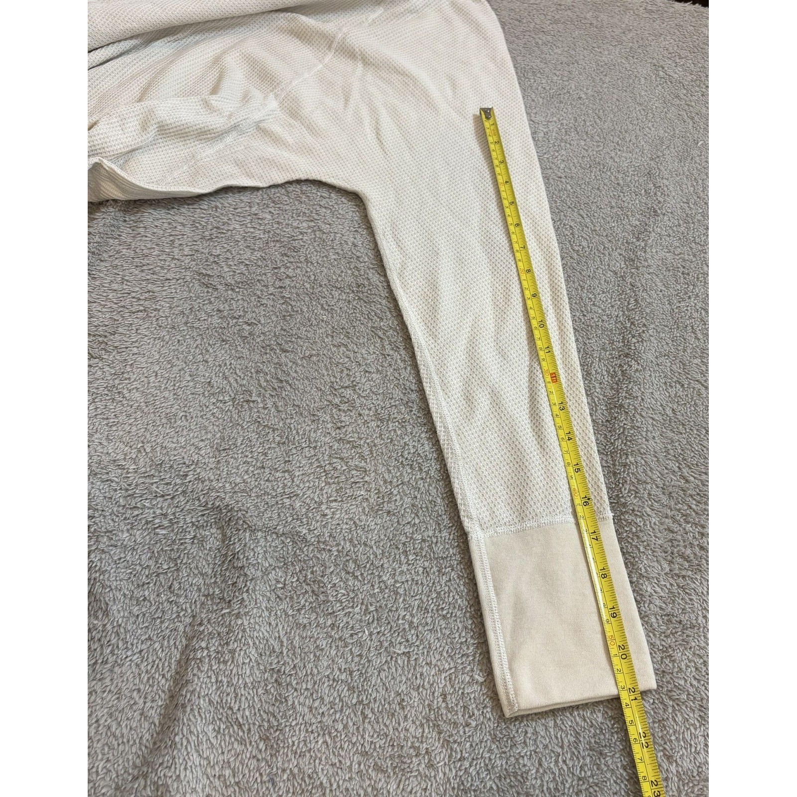 Triple Aught Design TAD Merino Wool Waffle Knit Thermal Shirt Mens L Made USA