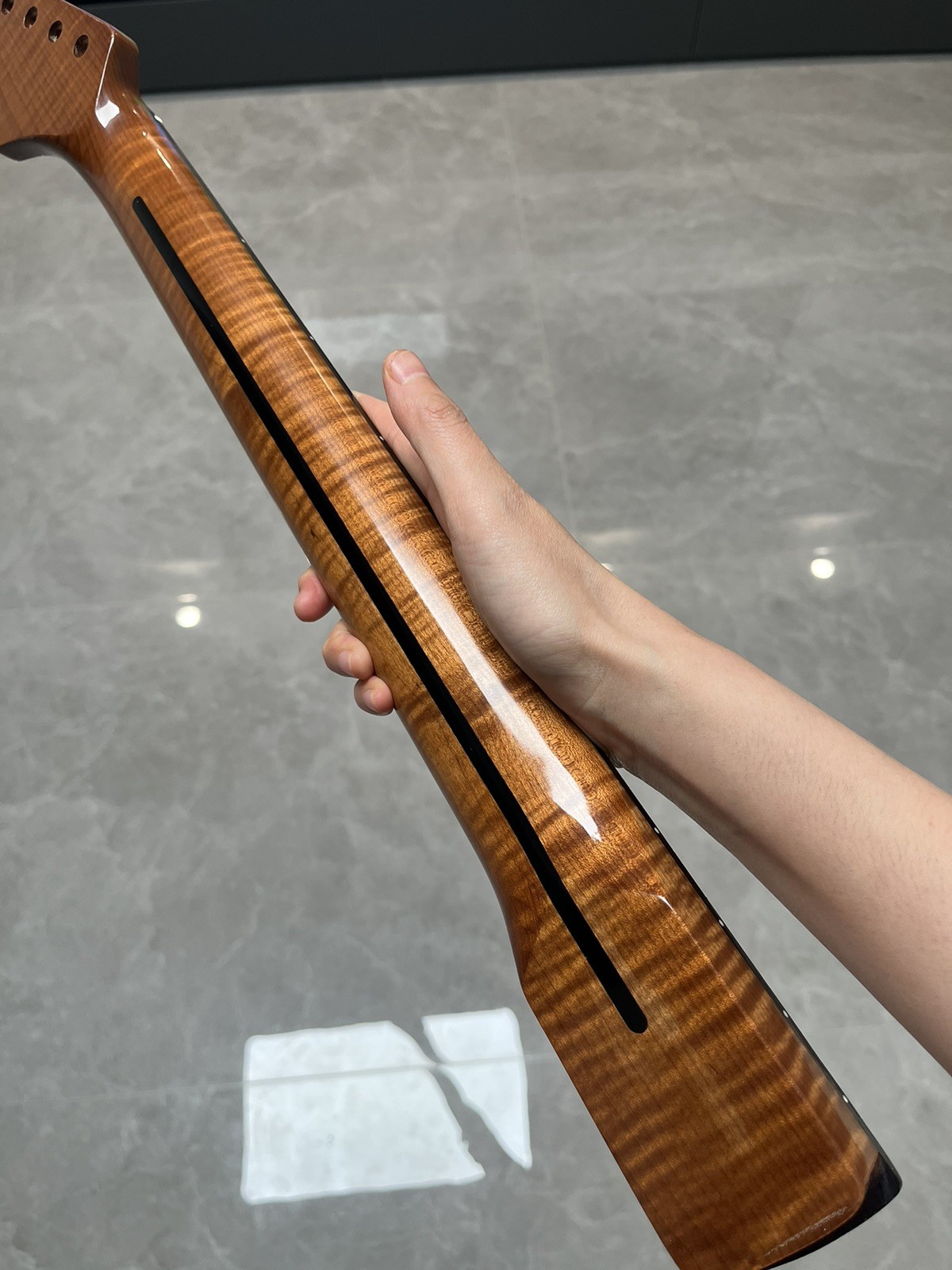 NEW Stainless Rosewood 22fret DIY Roasted Flame Maple electric guitar neck