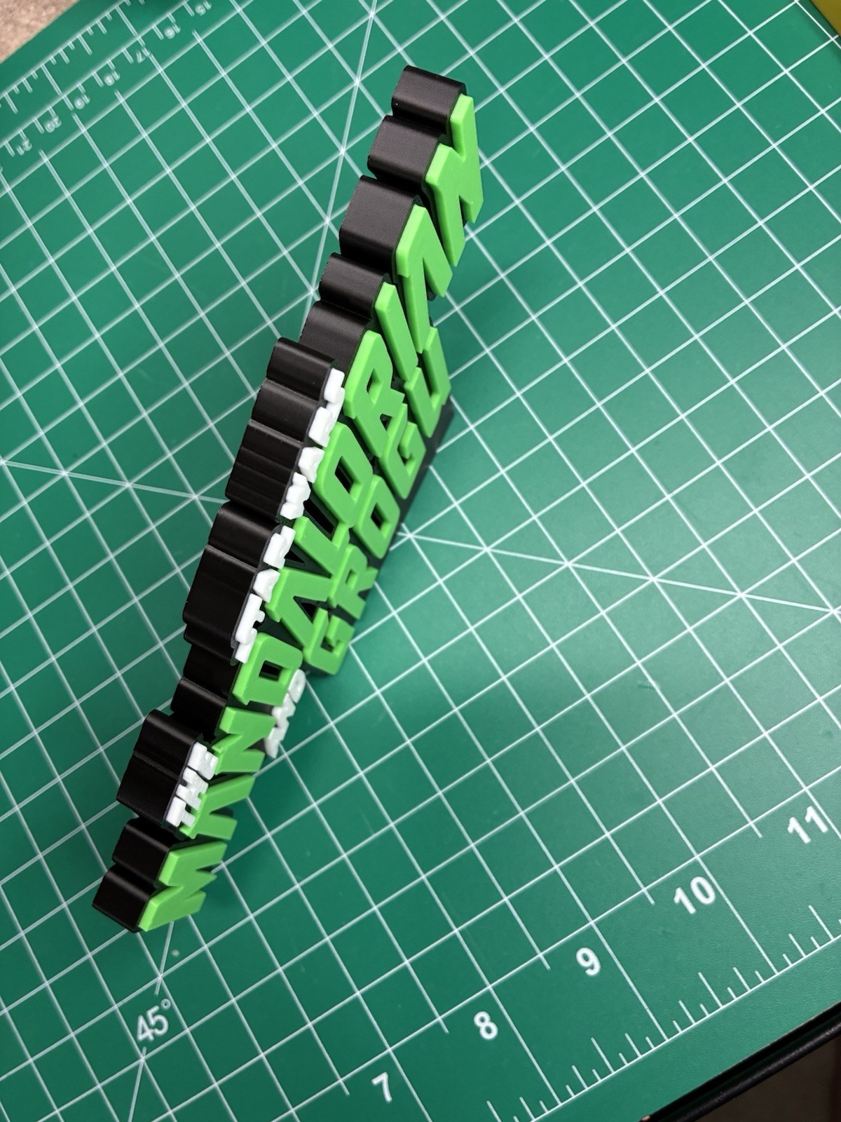 3D Printed Star Wars The Mandalorian And Grogu Logo Sign Display