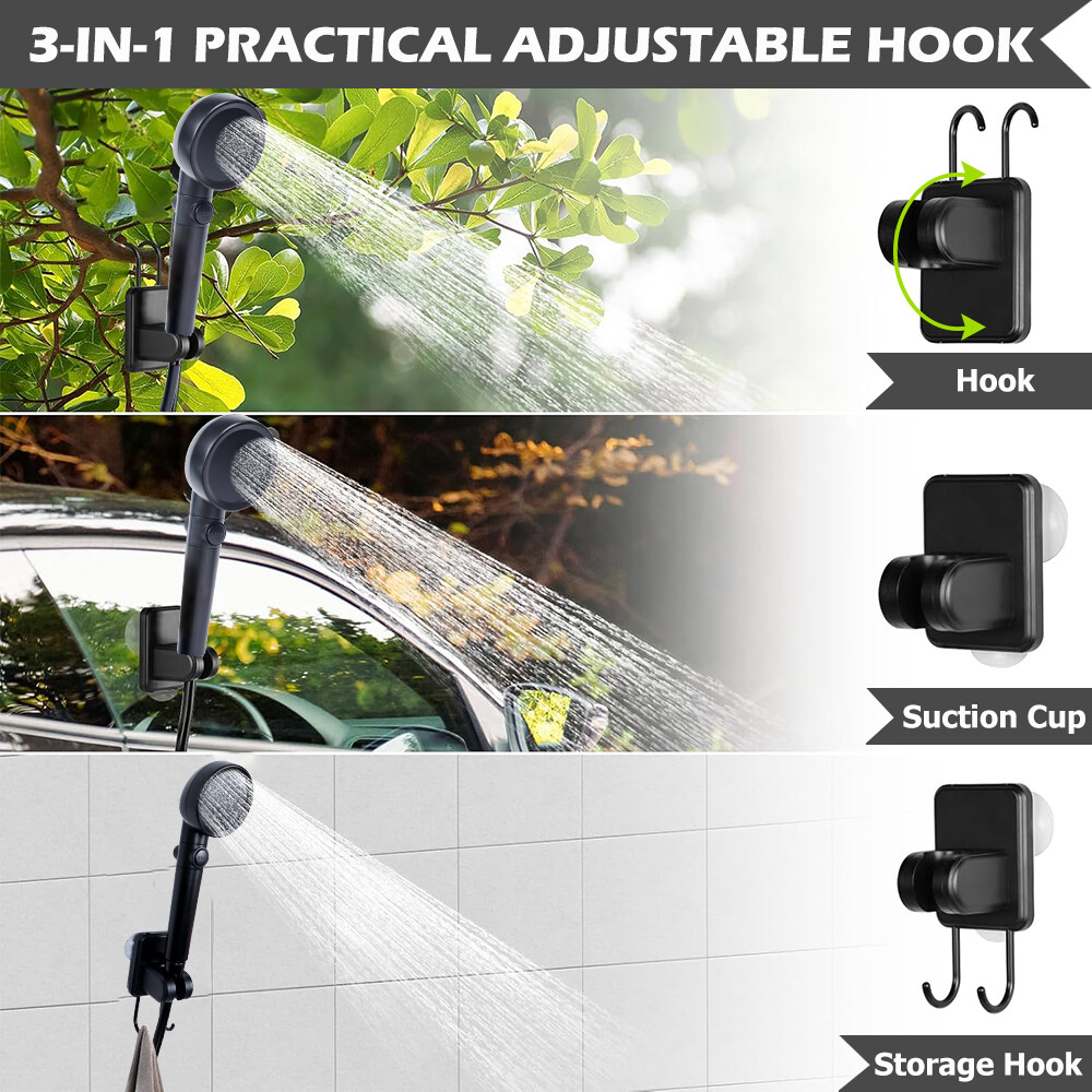 6000mAh Portable Camping Shower Rechargeable Camp Pump for Hiking Travel Outdoor