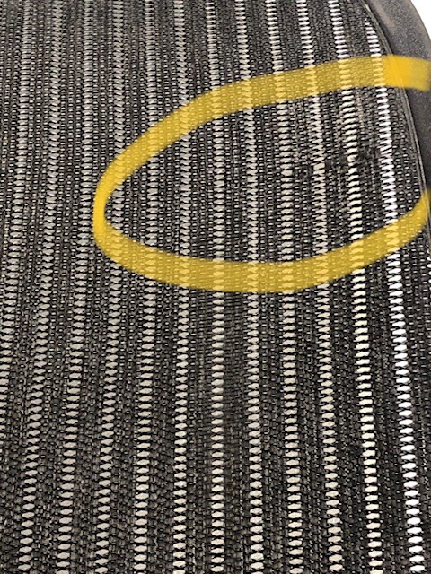 Herman Miller Aeron Size B Blemished Black Seat Mesh With New Insert Seat Foam.