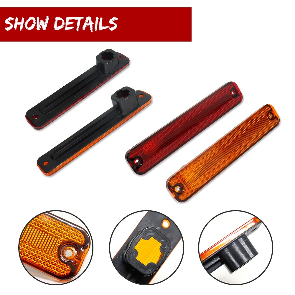 8pcs For FORD F100 F150 F250 E150 Truck 1973-1979 Tail Light Front & Side Marker