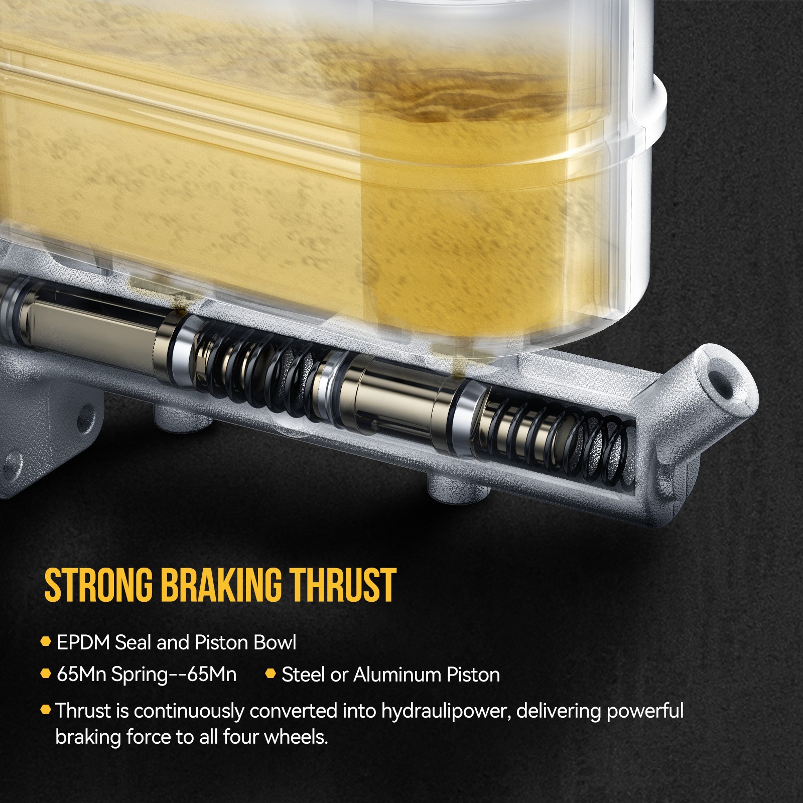 Brake Master Cylinder For Kenworth Peterbilt International 1989-12 2013 M630276