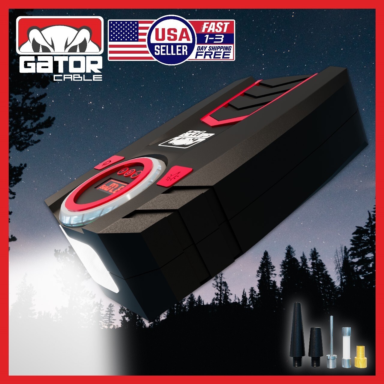 Car Tire Air Pump Inflator Compressor Digital Electric Auto Portable 150PSI 12V