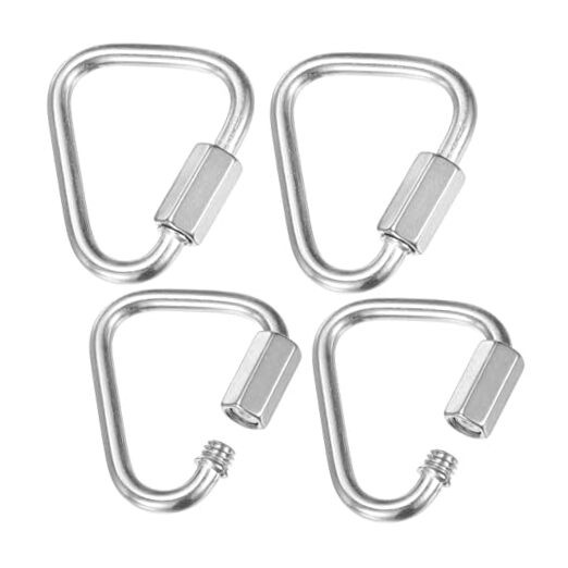 Quick Chain Link Connectors, Stainless Steel Locking Repair Chain M4（5/32"）