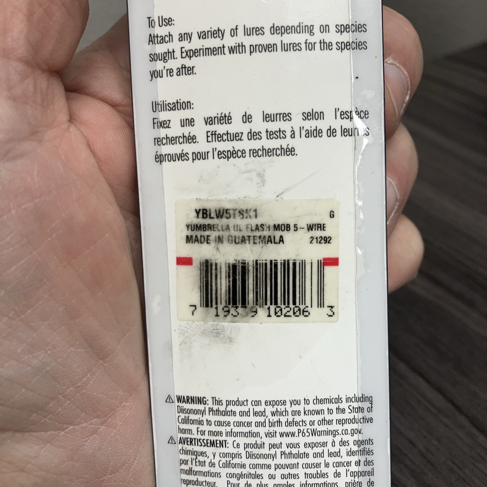 yumbrella flash mob jr 5-wire umbrella a-rig with jigheads and grubs