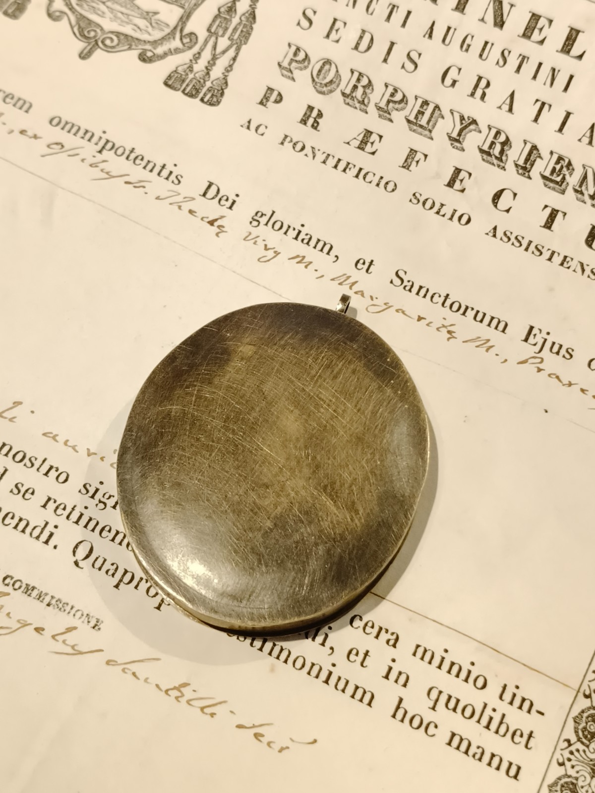 Reliquary 5 Relics St Margaret Prisca Margaret Pudenziana Praxedes+ Document COA