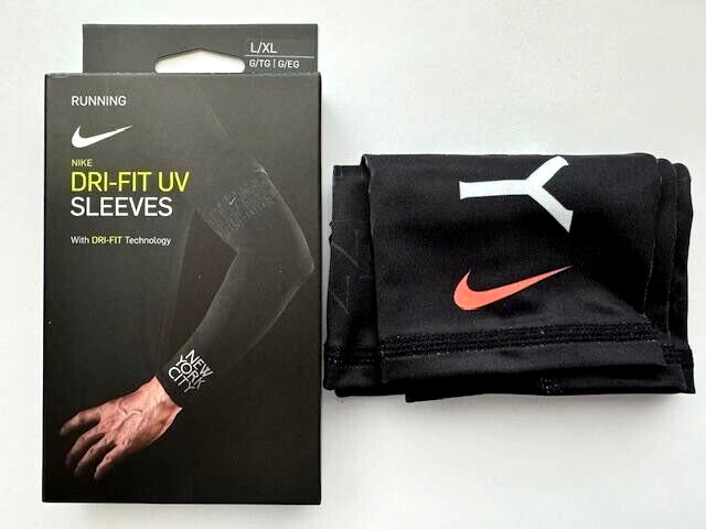 Nike Dri-Fit Running Arm Sleeves Adult L/XL New York City Black