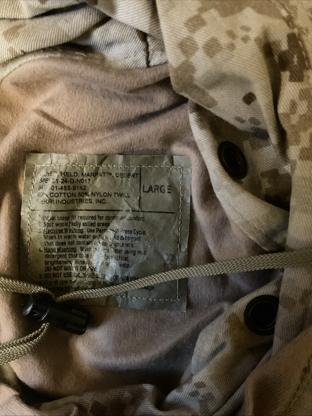 NEW USMC Desert MARPAT Boonie Hat SUN COVER size Large Lot (7)