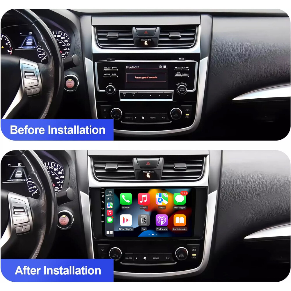For 2015 2016 2017 Nissan Altima Radio GPS Stereo Apple CarPlay & Android Auto