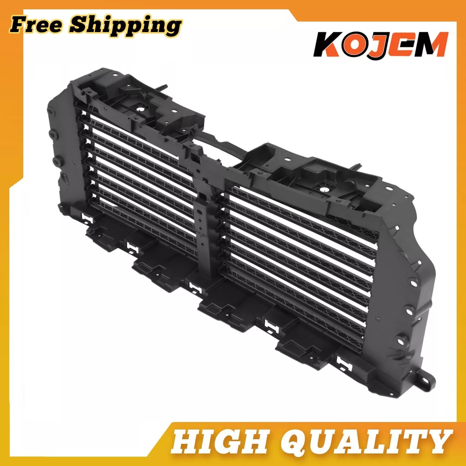 Fit For Ford F-150 2021-2025 Upper Radiator Grille Air Shutter Control Assembly
