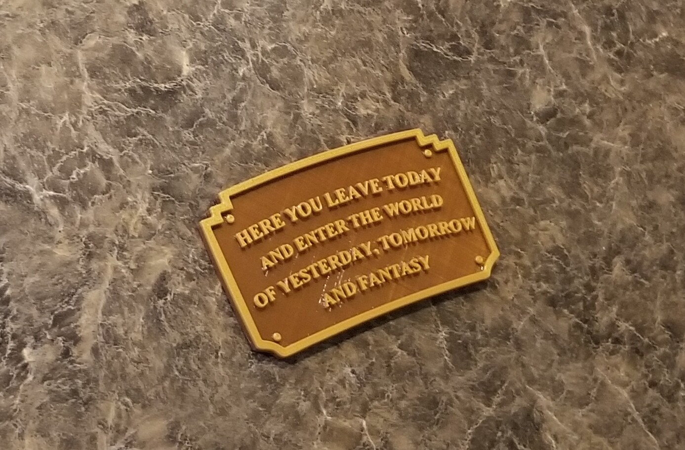 Main Street Entranceway Welcome Plaque DL Inspired Fridge / Car Magnet