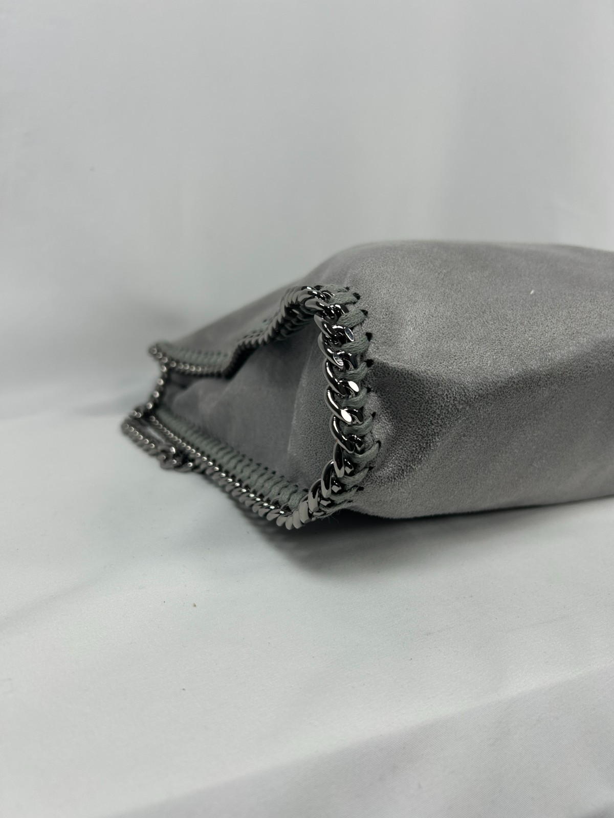 Stella McCartney Falabella Fold-over Tote Shoulder Bag Dark Gray UK 128778