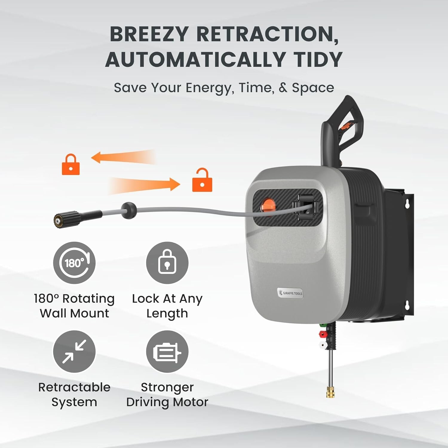 Giraffe Tools Max 2500 PSI Grandfalls Pressure Washer G20 Electric Power Washer