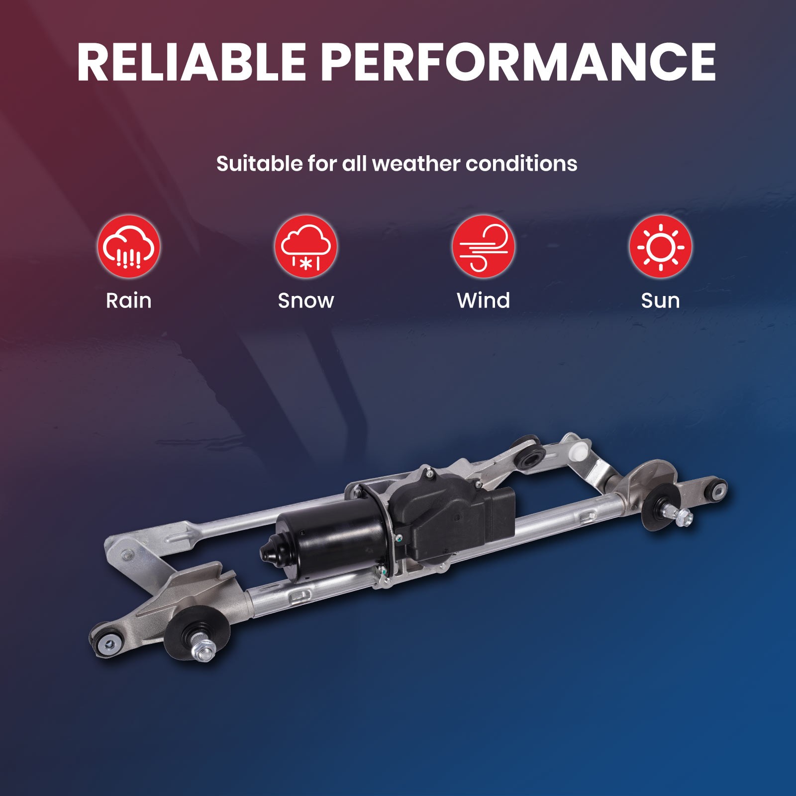 Front Wiper Linkage & Motor Assembly Fit 10-17 Chevrolet Equinox GMC Terrain