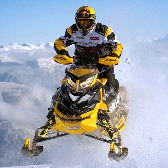 Ski-Doo Yellow & Black Bombardier Shock Protector Covers Snowmobile (Set 2) NEW