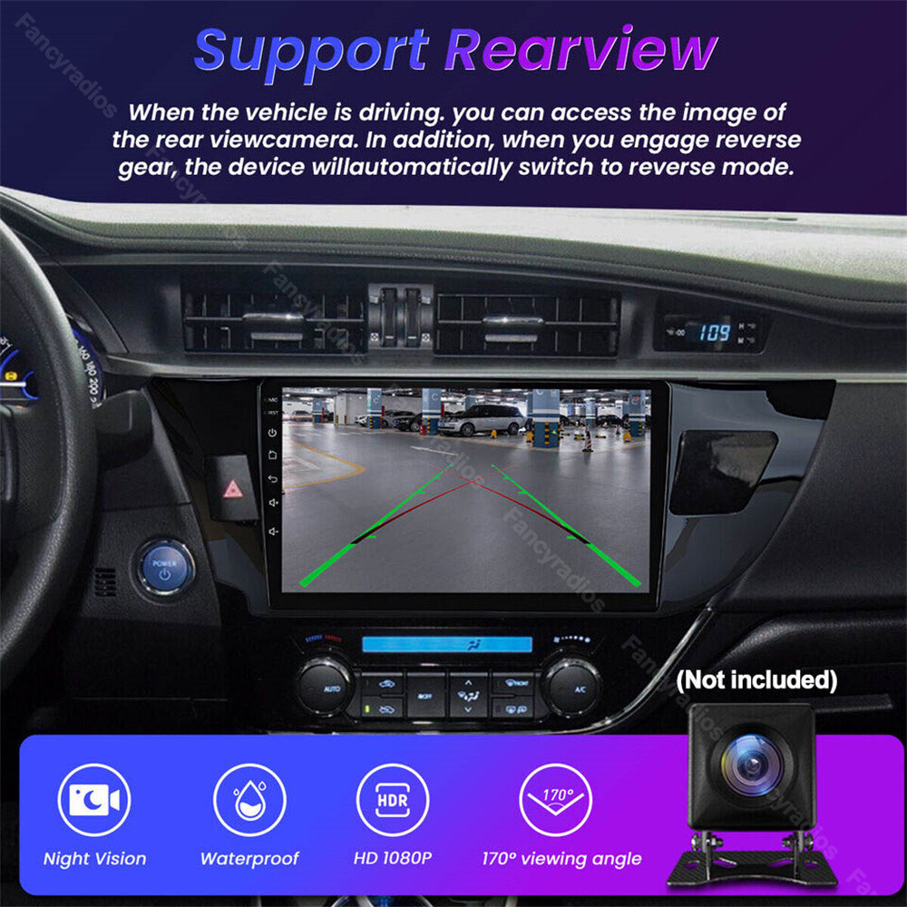 For Toyota Corolla 2014 2015 2016 Android 13 Car Stereo Radio GPS Navi CarPlay