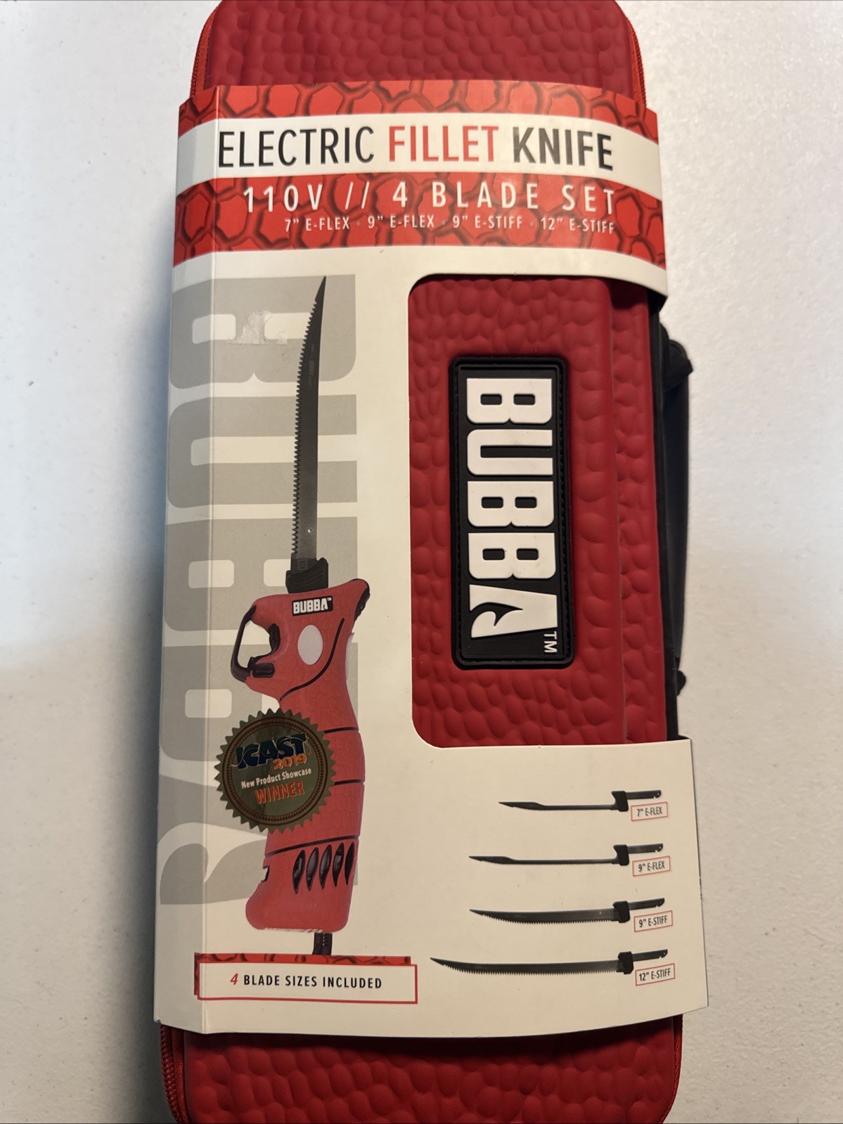 BUBBA 110V Electric Fillet Knife with Non-Slip Grip Handle, 4 Ti-Nitride S.S....