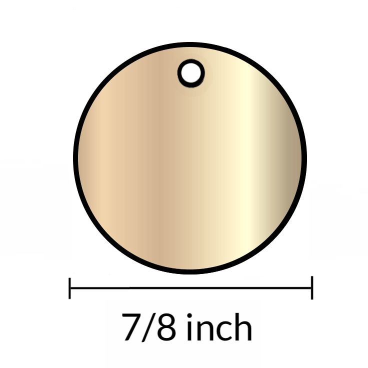 Custom Engraved Dog Tags Personalized Dog Collar Pet Tags Engraved NATURAL BRASS