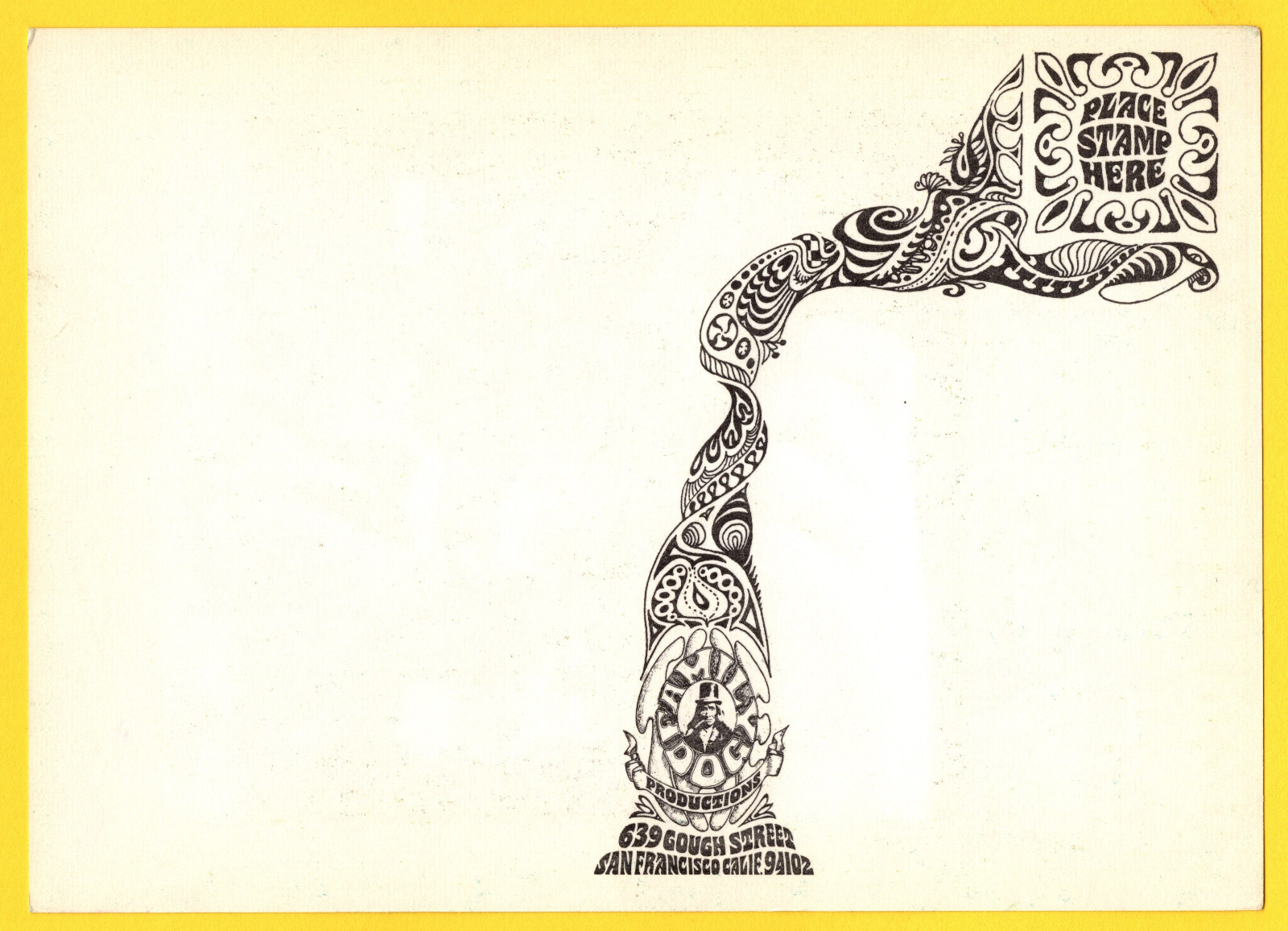 SteVe MiLLer Mother Earth FD78 AVaLon BaLLrOOm 1967 PoStcard